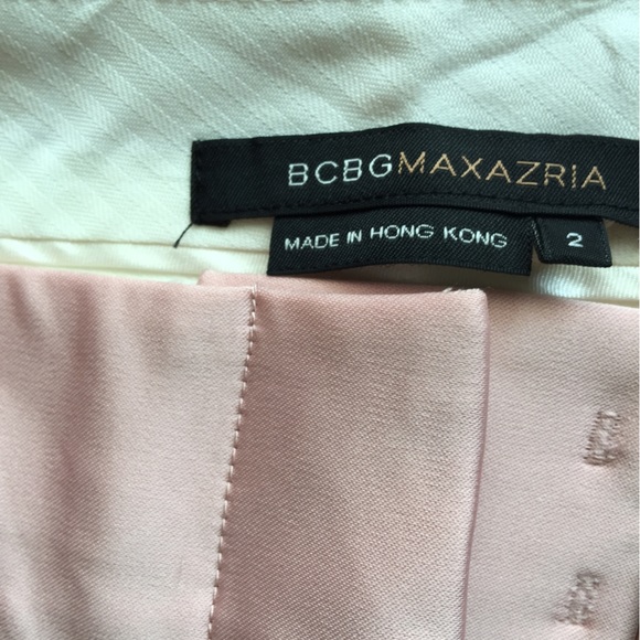 Satin BCBG Petal Pink pants never worn size 2 - Picture 1 of 6